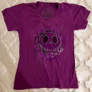 Disney Nightmare before Christmas purple tee M